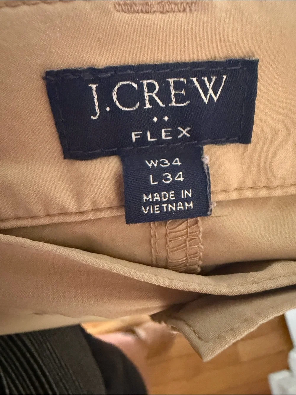 J. Crew Men's Khaki Straight-Leg Chinos
